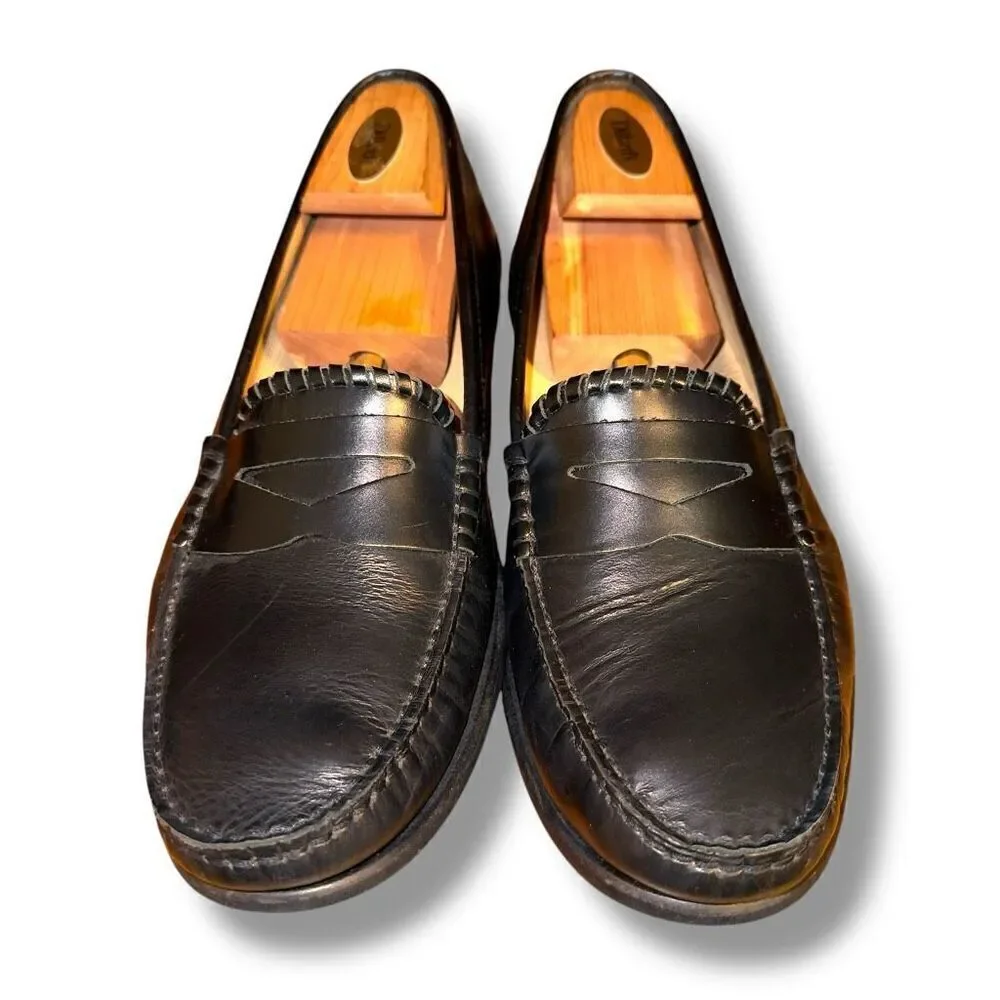 Black Jack Rogers Leather Penny Loafers Size 11